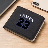 Lakers № 23 Jameski Bi Bi 24 Tide Brand Коротко -ходячий кошелек многокачественный карта