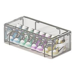Transparent shoe box dust-proof layered shoe cabinet storage at home door
