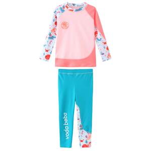 VODA BeBA Girls Swimsuit Long -sleeved Pants Sports Sports Sports Mermaid Mermaid Big Baby Boy Loves Swimsuit