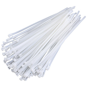
Self-locking nylon cable tie cable strap strong fixation plastic strapping buckle large strong black/white