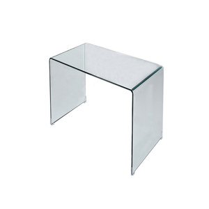 Simple glass computer desktop household small desk simple notebook Modern table writing desk
