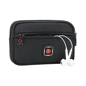 
Swiss Army Knife lightweight outdoor belt bag men's multi-functional horizontal mobile phone bag small shoulder bag coin waist bag for the elderly