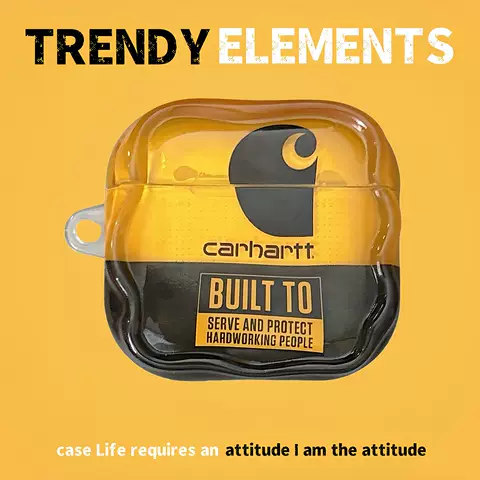 Carhartt ‘Built To Serve’ Rugged Airpods Pro Case AirPods Case for AirPods 4, AirPods 3 & AirPods Pro 3 and 2