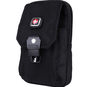 
New style men's belt mobile phone waist bag outdoor sports large capacity mobile phone bag men's casual waist bag vertical style