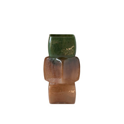 Middle-aged light luxury glass vase creative irregularity