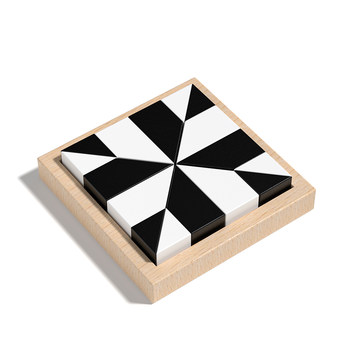 Black and white hidden building block puzzle puzzle assembly 6-12 years old