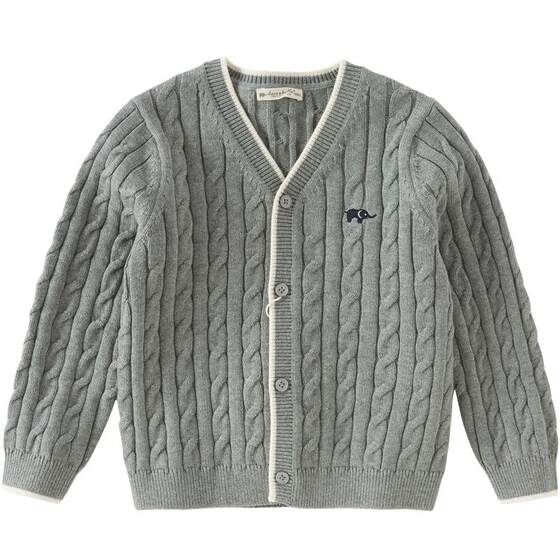 
David Bella Children's Antistatic Sweater Boys 2026 Spring Jacket Knitted Cardigan Girls Baby Clothes