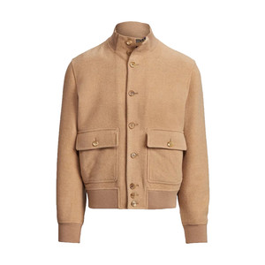 
Beckham RL same style old money style 100 woolen coat for men, autumn and winter purple label A1 flight jacket short coat