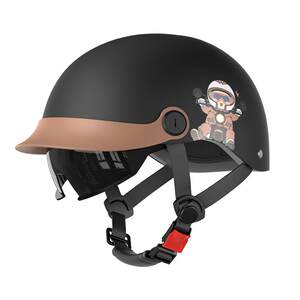 New national standard 3C certified electric motorcycle helmet men and women summer retro half helmet four seasons breathable lightweight helmet