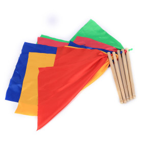 Solid wood children's adult waist drum, drum stick, kindergarten equipment exercise, square dance, red silk belt drum stick, drum hammer, drum mallet