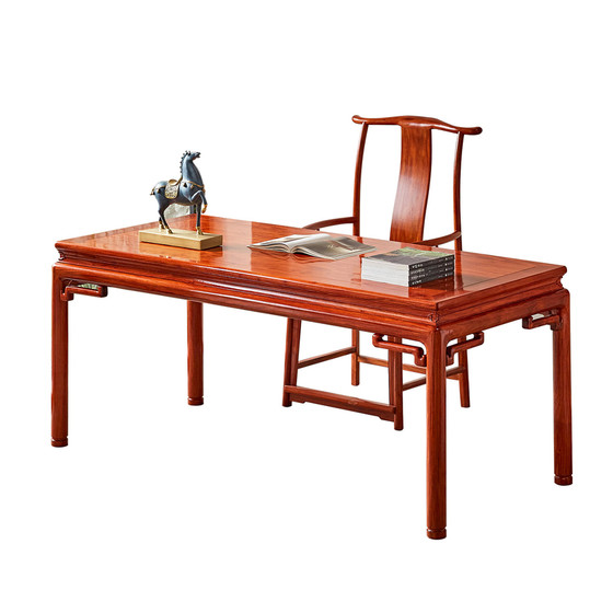 
Burmese rosewood desk Chinese style solid wood large fruit rosewood desk mahogany writing desk home calligraphy painting desk