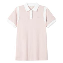 Crocodile Pink Polo Shirt Women's Short-sleeved Summer Sports T-shirt Casual T-shirt Design Slim And Versatile Polo Collar T-shirt