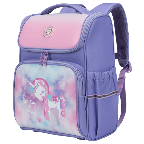 Carla sheep elementary school student schoolbag girl one, two, three to six grades, light reduction back girl backpack girls
