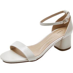 
Kangli thick heel sandals women's new summer style genuine leather temperament versatile square toe high heel one-strap fashion sandals