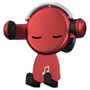 New cute car mobile phone stand upside down hook car air outlet navigation support induction charging fixed anti-shake
