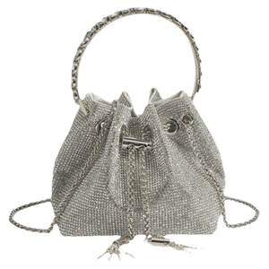
Full diamond bucket bag women's small bag 2026 new fashion high-end texture rhinestone chain portable shoulder crossbody small bag