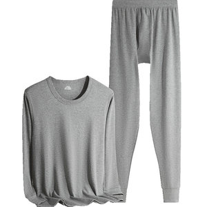 
Yalu thermal underwear men's pure cotton autumn trousers suit men's mid-collar cotton close-fitting cotton sweater winter