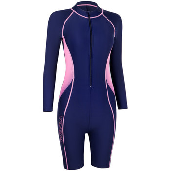 Yingfa professional sun protection long-sleeved mid-pants one-piece swimsuit