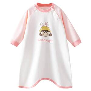 
Betis baby pajamas spring and summer thin pure cotton nightgown children's nightgown new four-season universal baby sleeping bag