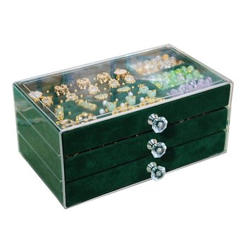 Children's bracelet beaded handmade DIY material toys ancient style glass girl wearing beads gift box 6 girls' bracelet
