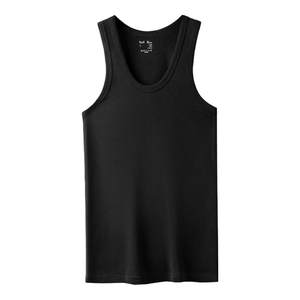 
Cat Man Pure Cotton Men's Vest Full Cotton 2025 New Hurdles Fitness Sports Sweat-absorbing Spring and Summer White Base Sweatshirt