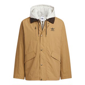 
Adidas/Adidas genuine clover men's casual hooded warm two-in-one cotton jacket KW1241