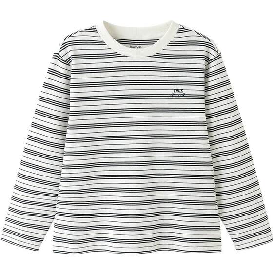 
Balabala children's clothing children's long-sleeved T-shirt boys and girls new autumn and winter striped bottoming shirt top
