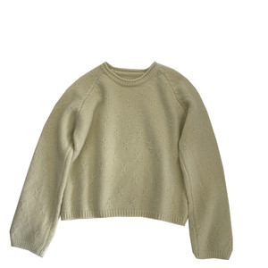 
Gentle and whitening~Korean style rolled edge round neck pullover sweater for women! Lazy and loose inner sweater top in autumn and winter