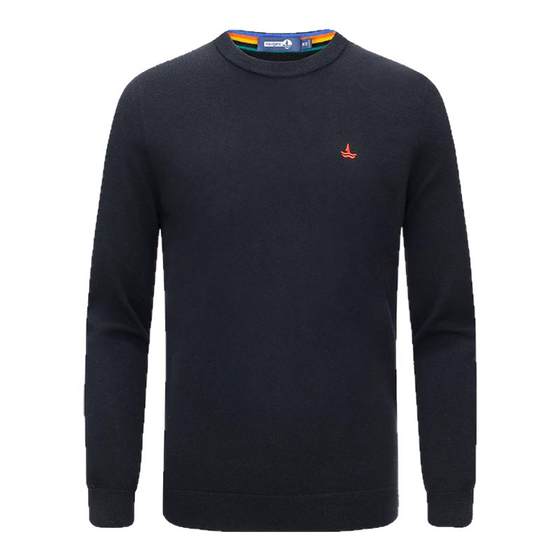 
[100 pure wool] Navigare Italian dinghy autumn and winter men's sweater new warm round neck sweater