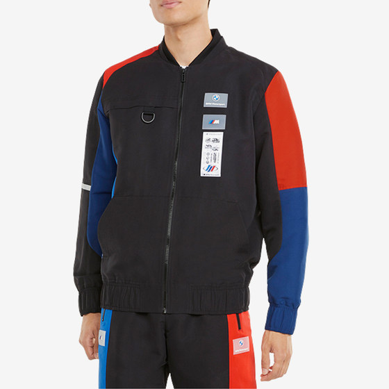 Puma/彪马官方正品新款男子时尚拼接立领运动夹克外套531129-04