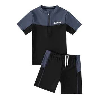 Boys and youth swimsuit swimming trunks set
