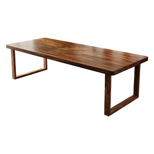 
High-end solid wood desk living room long tea desk integrated new Chinese style South American walnut office study computer desk