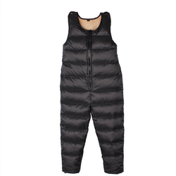 Children's Down Pants, Boys And Girls, Outer Wear, Medium And Large Children's Overalls, Young Children, Thickened White Duck Down Winter