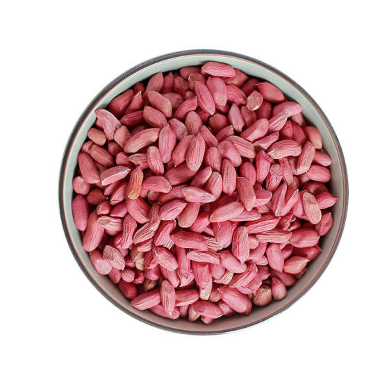 
[Yitou Grain] New red-skinned peanuts, farmhouses, red-clothed peanut kernels are in bulk without shells.