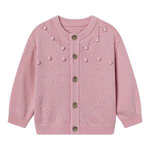 Manxi children's clothing children's cardigan sweater 2026 new spring merino wool sweater jacket for boys and girls