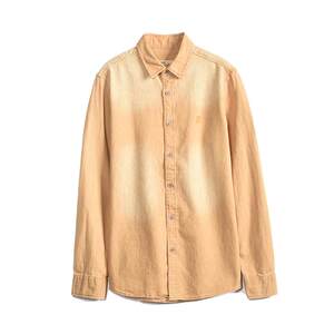 
MCS men's clothing originated from Marlboro spring and summer men's retro casual and versatile cotton long-sleeved denim shirt jacket