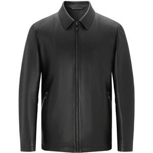 
[Sheep Leather] EMZ Ordos 25 Autumn and Winter New Men's Business Casual Lapel Genuine Leather Jacket