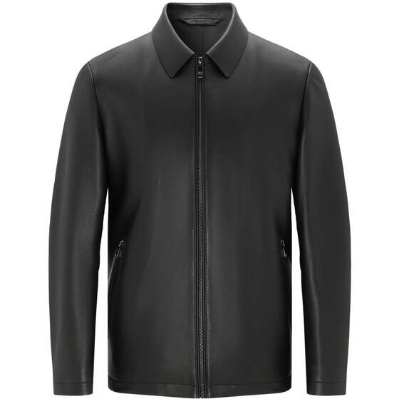 
[Sheep Leather] EMZ Ordos 25 Autumn and Winter New Men's Business Casual Lapel Genuine Leather Jacket