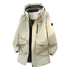 
Guirenniao mid-length cotton coat for men and women winter 2026 workwear cotton coat men's quilted jacket couple cotton jacket