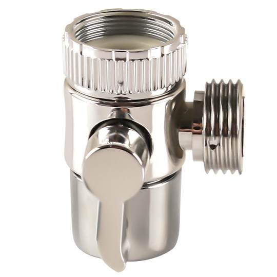 2x Wasserhahn Adapter Aus Zinklegierung - Drehbarer Verteiler Für Küchenspüle