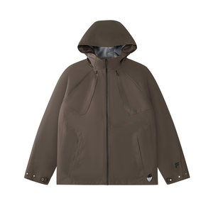 
FILA FUSION Fila trendy brand woven jacket men's 2026 spring new fashion simple casual hooded top