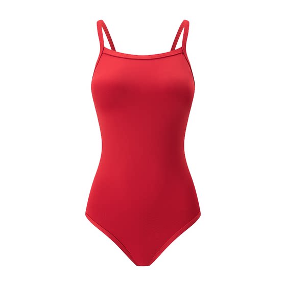 Nephele single-layer racing swimsuit women's professional 2026 new red white one-piece triangle swimming pool exclusive