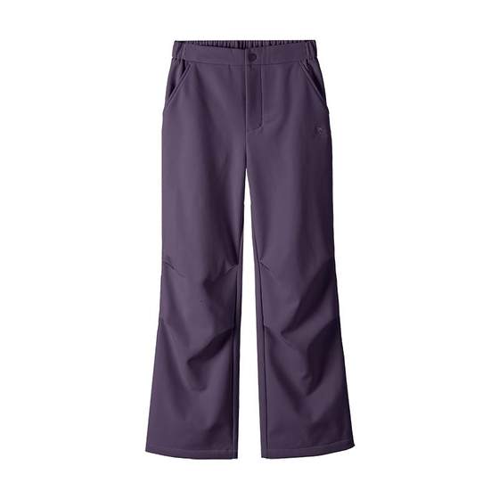 
Camel sports plus velvet pants for women's work suit straight paratrooper pants loose casual outdoor windproof waterproof warm mountaineering pants