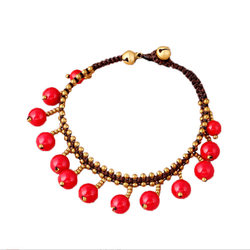 Ethnic Style Hand-woven Retro Anklet | Cute Bell Decoration | Female Student Foot Jewelry