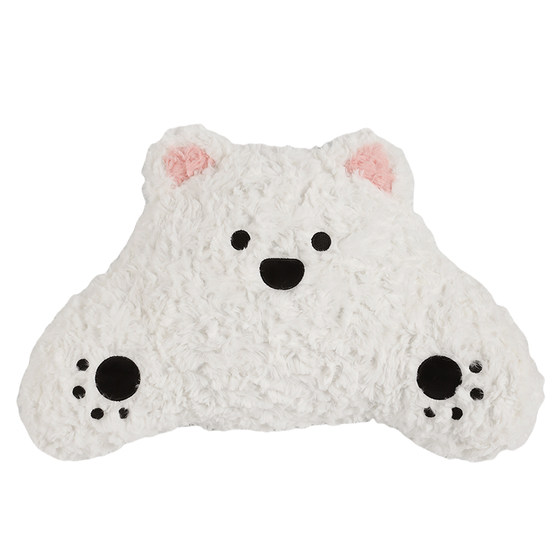 
Car Lumbar Neck Support Pillow Car Cushion Set Cartoon Cute Puppy Waist Support Cushion Car Interior Decoration Supplies for Women