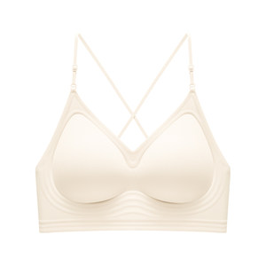 
Women's small chest, small straps, traceless liquid foundation, invisible U-shaped backless sling bra