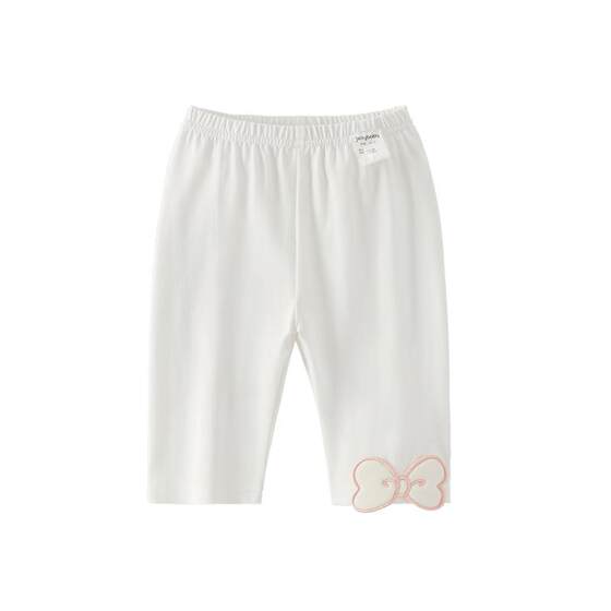 
Girls' leggings for summer wear baby sweet cropped pants fashionable children's thin summer clothes for children's summer pants