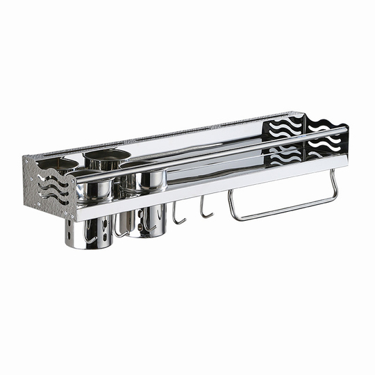 Stainless Steel Knife Rack - Wall Mount Kitchen Storage Organizer