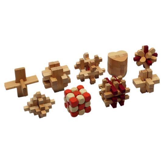 Zcube Kongming Lock Luban Lock Puzzle Set - Wooden Educational Toy