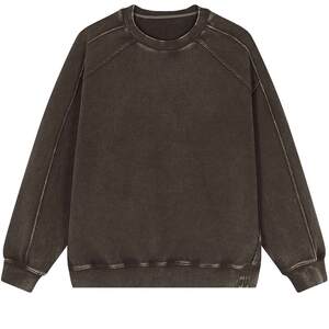 
Sketch men's early spring new men's sweatshirt round neck waffle pullover sweatshirt retro old casual fashion